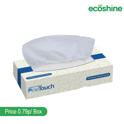 One Touch Premium Facial Tissue White Soft and Ideal for Sensitive Skin