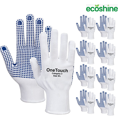 Cotton PVC Dotted Work Gloves 24 Pairs – Durable & Versatile