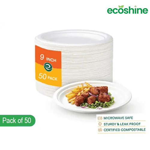 EcoChoice 9'' Bagasse Round Plates