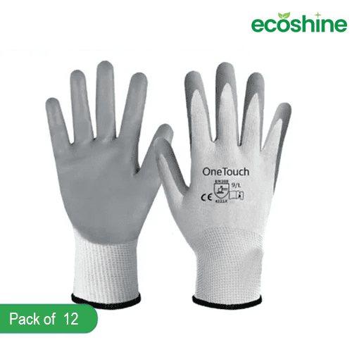 Flexible Nitrile Coated Nylon Gloves (Pack of 12)