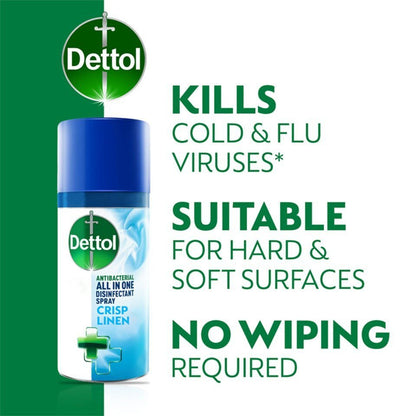 Dettol All-in-One Antibacterial Spray Crisp Linen 500ml image 3
