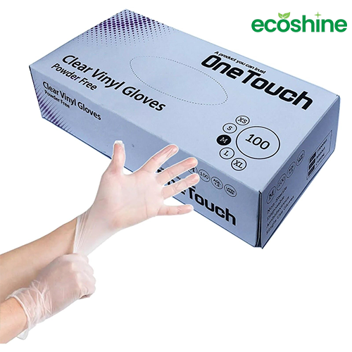 Onetouch Clear Vinyl Gloves - Disposable and Transparent