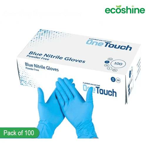 Onetouch Blue Nitrile Gloves - Disposable and Protective