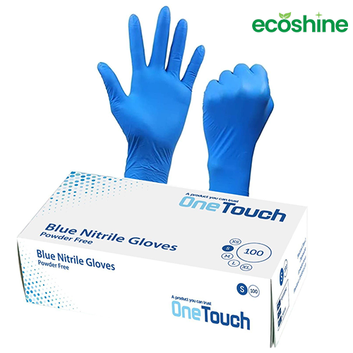 Onetouch Blue Nitrile Gloves - Disposable and Protective