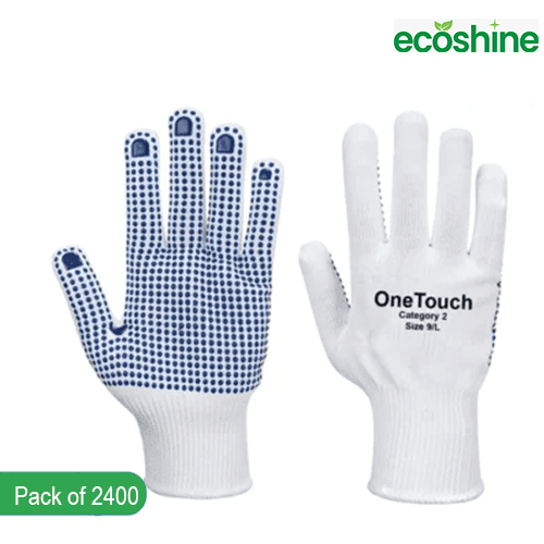 Cotton PVC Dotted Work Gloves 24 Pairs – Durable & Versatile
