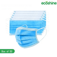 3-Ply Blue Face Masks (Box of 50)