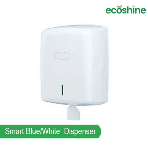 Smart Centrefeed Blue/White Roll Dispenser - White