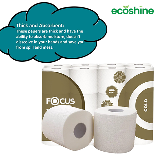 Focus 3Ply Professional Premium Toilet Rolls 72 (24 per pack x3)