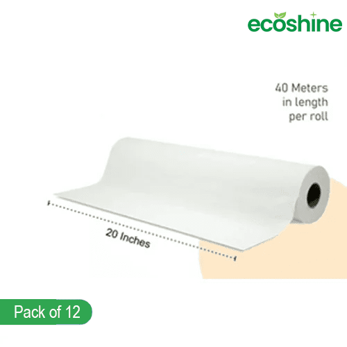 Pure Pulp White Couch Rolls – 40 Metres Each (Pack of 12)