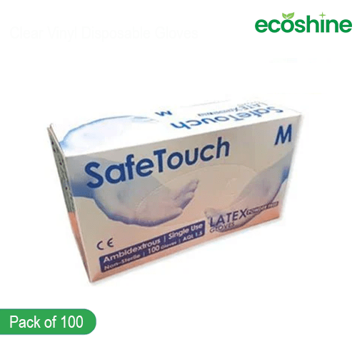 Safetouch White Latex Gloves | Premium Quality | Pack Of 100