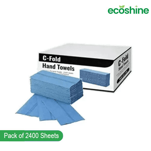 C Fold Paper Towels | 1 Ply Blue 2400 Sheets