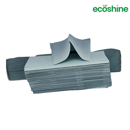 Blue Hand Towel | V Fold Paper Towels 1-Ply | 4000 Sheets in a Box