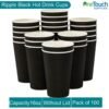 Disposable Hot Drink Cups without lids for Coffee (Box of 100-1000) Black-(16 oz) - Image 4