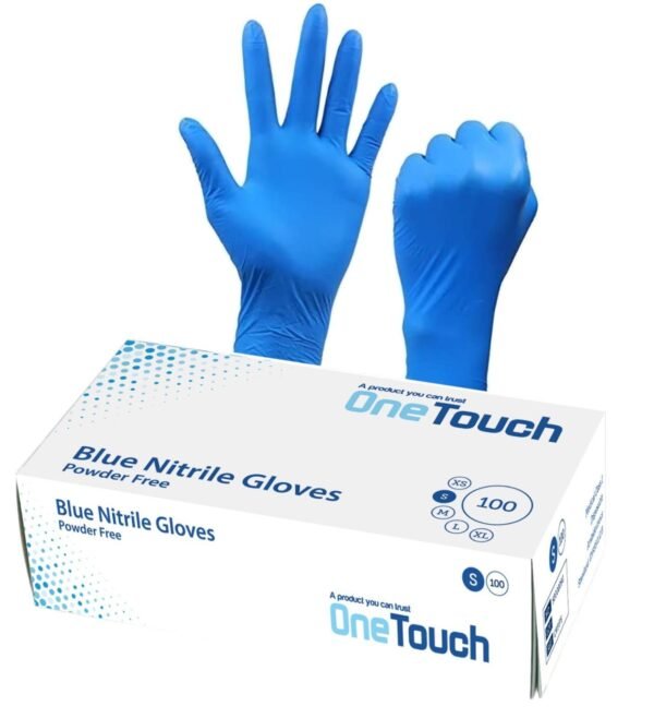 Onetouch Blue Nitrile Gloves - Disposable and Protective - Image 2