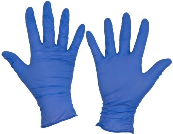 Safetouch Standard Powder Free Blue Nitrile Gloves AQL 1.5 (Pack of 100) - Image 2