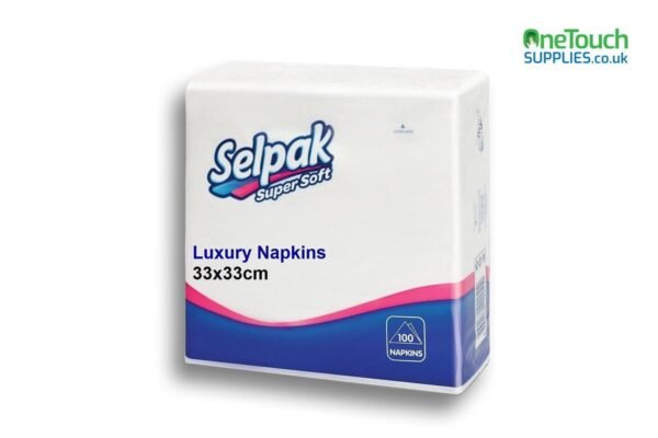 Paper Napkins: Selpak Super Soft Luxury Napkins 1/4 Fold - Bulk - Image 2