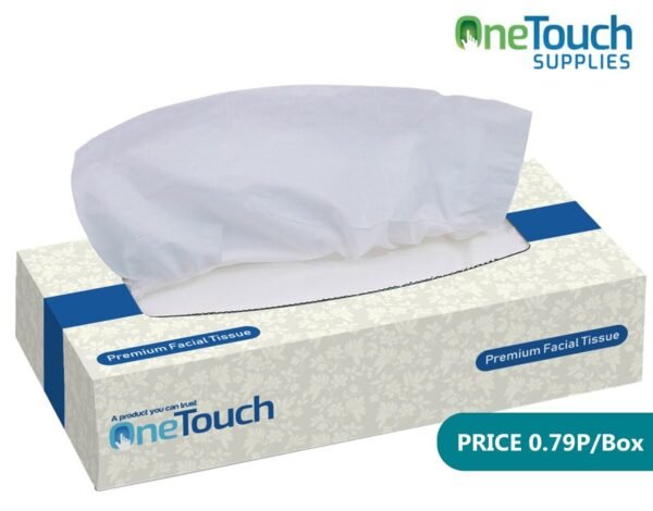 One Touch Premium Facial Tissue White Soft and Ideal for Sensitive Skin