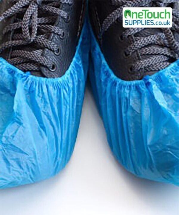 Blue Non-Woven Overshoes  <span class="small-heading"> </span>