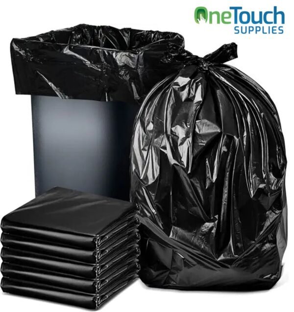 Heavy Duty Black Bin Liners (Flat Pack 200) 18 inches 29x39 - Image 2