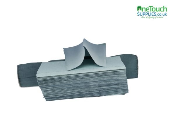 Blue Hand Towel | V Fold Paper Towels 1-Ply | 4000 Sheets in a Box - Image 2