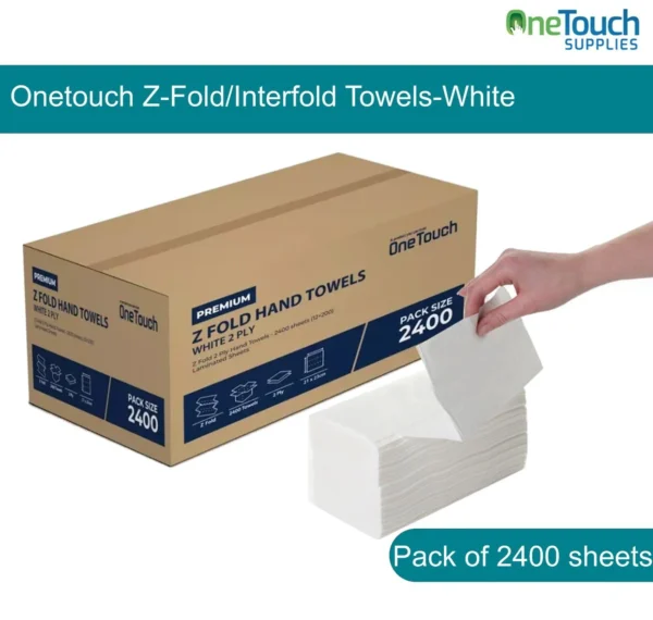 Z Fold Paper Towels | White (2400 sheets) In a Box