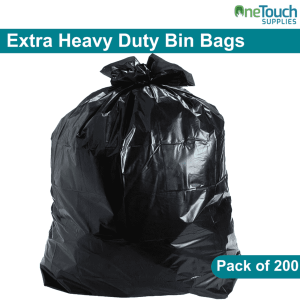 Extra Heavy Duty Bin Bags (200 bags) - 20kg
