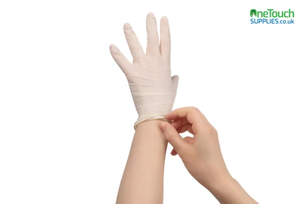 White Latex Gloves - Powder-Free, Stylish, Food & Medical Safe, Tattooing Industry, Disposable